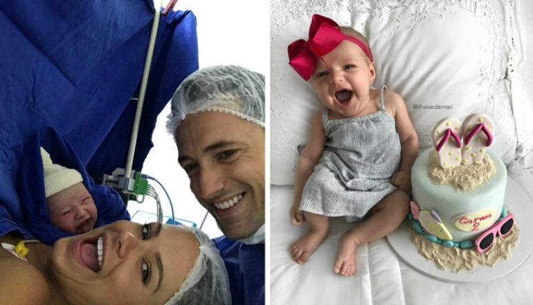 Mom Takes The Happiest Selfie Ever With Newborn Right After C-Section