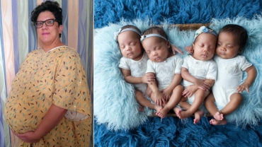 Cancer Survivor Has Quadruplets After Thinking She'd Never Get Pregnant