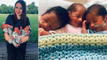 Mom Gives Birth to Triplets - After Not Realising She Was Pregnant