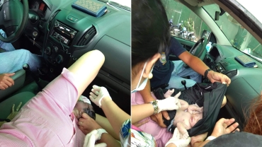 Police Help Woman Give Birth