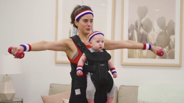 Postnatal Workouts: Mom and Baby Workout Using a Carrier