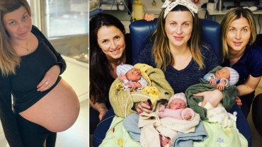 Triplet Mom Gives Birth To Her Own Triplets