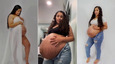 Woman's Bump is So Big People Are Convinced She Has More Than Two in There