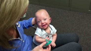 Baby Hears Mom for the First Time After Receiving Hearing Aids