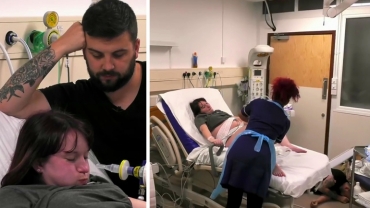 Dad Passes Out During Childbirth