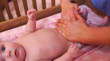 Infant Massage for Colic: Scooping the Sand Massage Technique