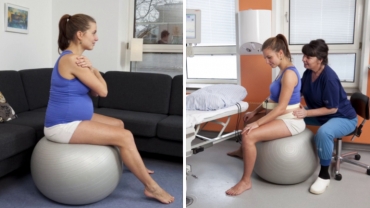 Labor Positions: Sitting on the Birth Ball