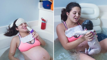 Photographer Captures Her Friend’s Beautiful Water Birth