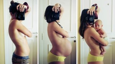 Photographer Shoots Selfies of Her Pregnancy's Transformation