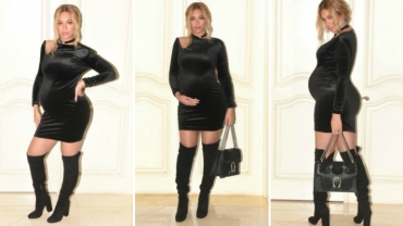 Pregnant Beyonce Shows Off Growing Baby Bump in Tight Dress