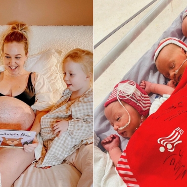 Danish Mom Gives Birth to Triplets After Having Twins