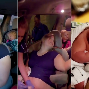 Mom Gives Birth to Her Baby in the Car On the Way to the Hospital