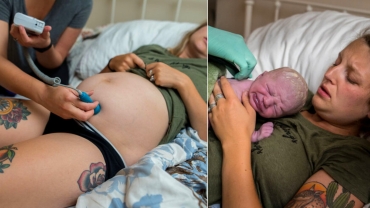 Incredible Photo: Baby Born with Eyes Open