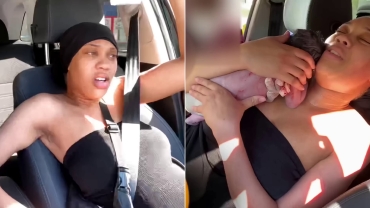 Unexpected Giving Birth in Car: Surprise Gender Reveal