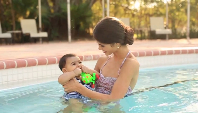 How to Swim with Baby