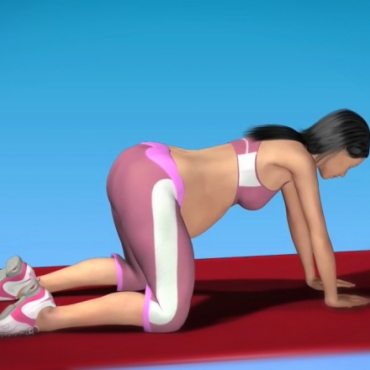 Pregnancy Exercise for Back Pain - Back Stretch